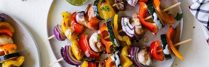 أسياخ الخضروات المشويةrecipe image