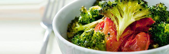 Broccoli and roasted tomatoesrecipe image