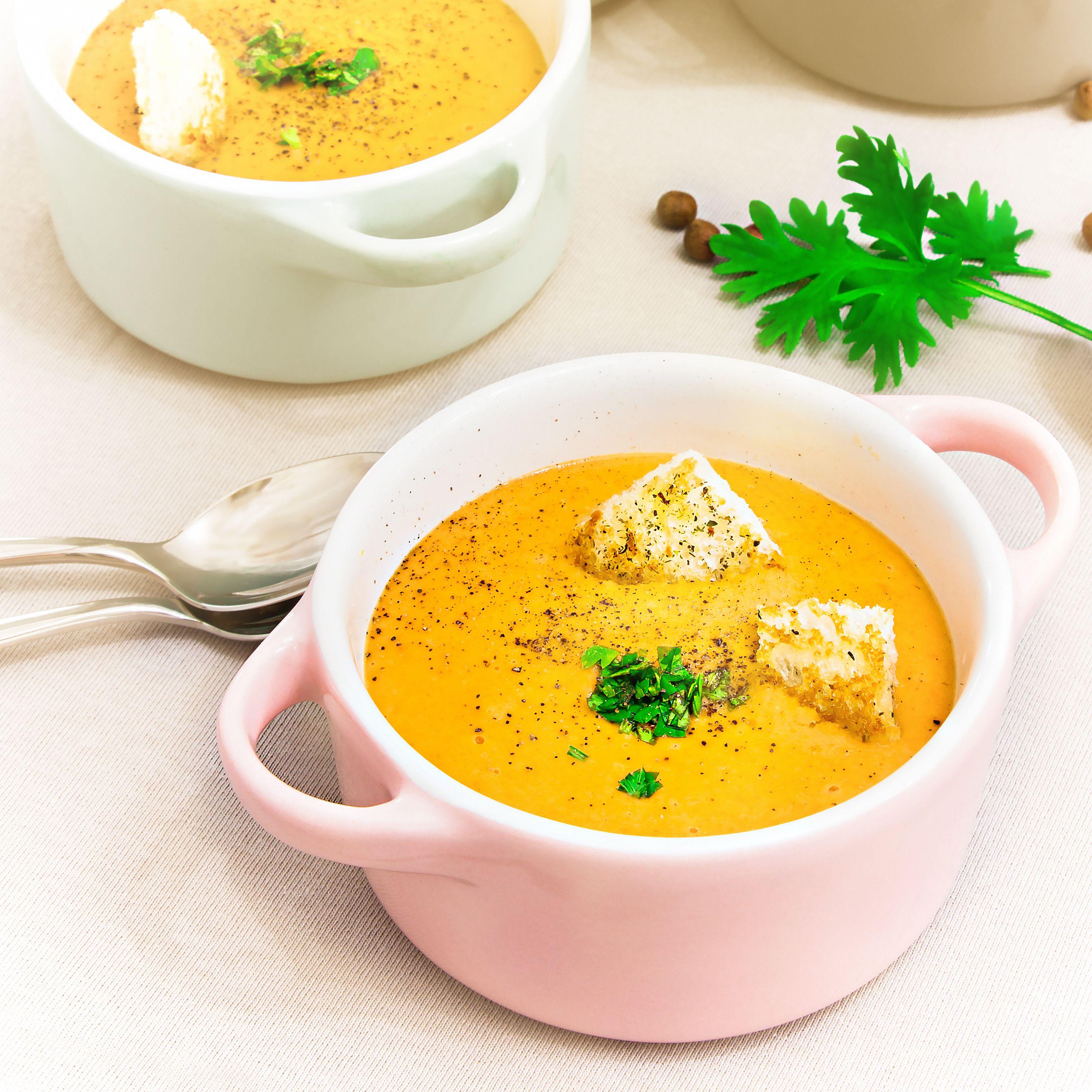 Lentil Soup with Cumin-Infused Croutons image